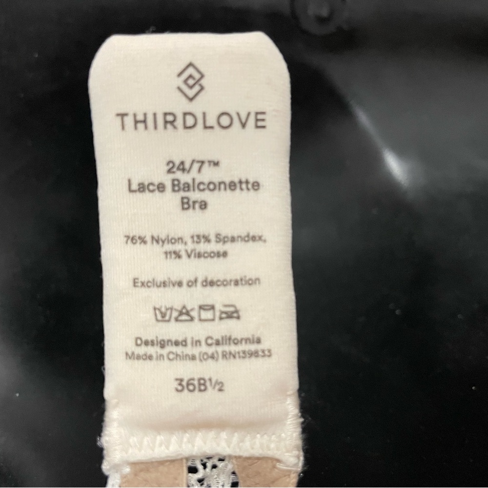Thirdlove 24/7 Lace Balconette Bra Sz36B - Picture 3 of 3